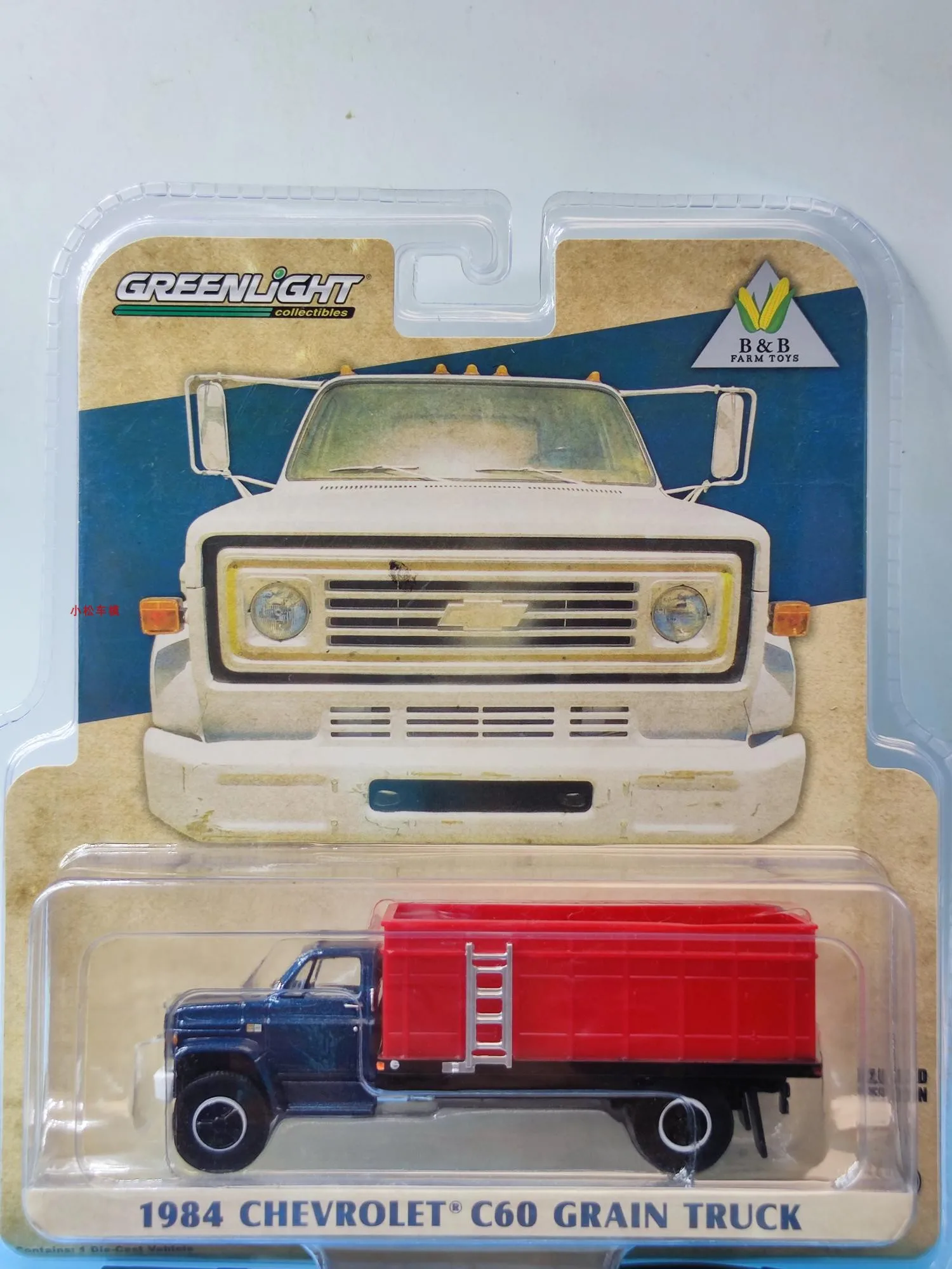 1:64 1984 שברולט C60 תבואה משאית Diecast סגסוגת מתכת דגם הרכב צעצועים מתנה אוסף