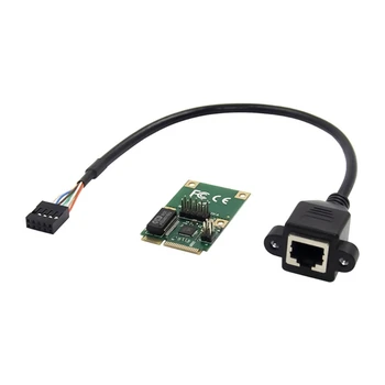 Mini PCI-E Gigabit Ethernet כרטיס PCI-Express כרטיס 10/100/1000Mbps קצב שידור של PCI-E כרטיס מתאם