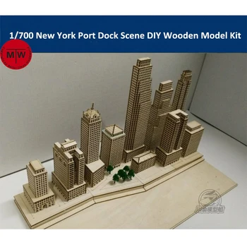 1/700 בקנה מידה ניו-יורק הרבור, נמל Dockyard דיורמה זירת DIY עץ הרכבה מודל הערכה CY701