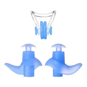 1 הגדרת גלישה הכרית סימטרית חזקה קשיחות סיליקון באף סרטון אטמי אוזניים להגדיר ספורט מים