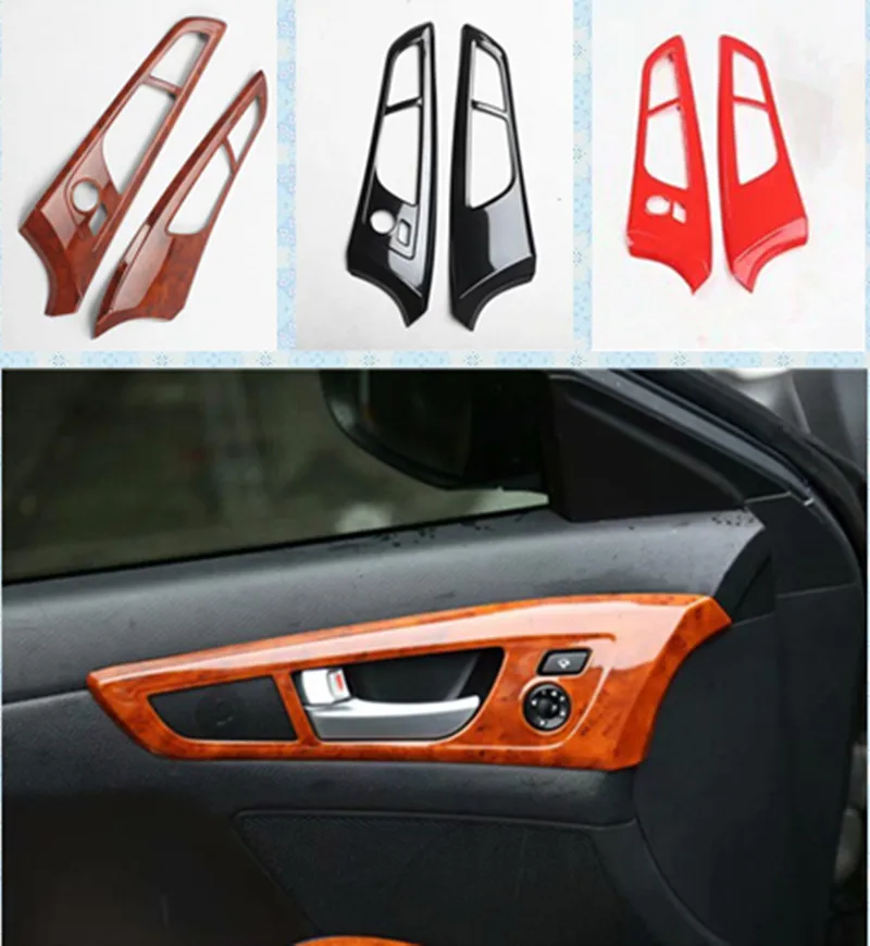 2pcs/lot מדבקות רכב ABS סיבי פחמן תבואה דלת הפנים להתמודד עם מסגרת דקורטיבית 2011-2016 יונדאי Veloster Hatchback