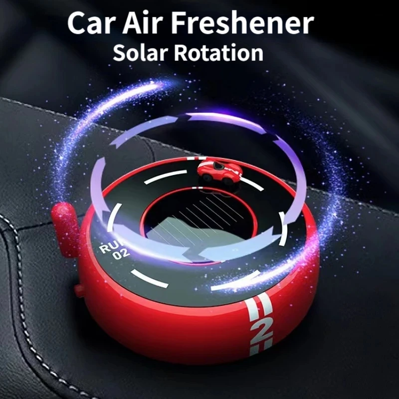 המכונית מטהרי אוויר יצירתי רכב קישוט מודל השמש סיבוב ארומתרפיה אוטומטי עיצוב פנים המכונית Accsesories צעצועים מתנה