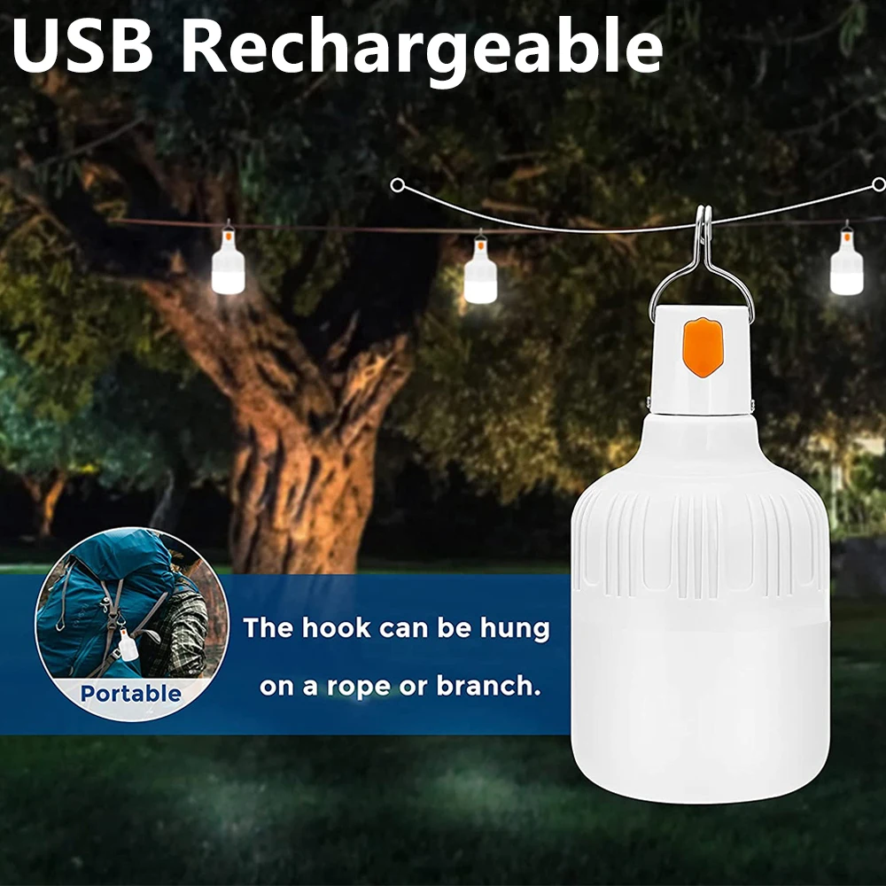 ניידת נטענת מנורת LED נורות אור קמפינג חיצוני תלוי אורות אוהל אור עמיד למים בלילה אור חירום חדש