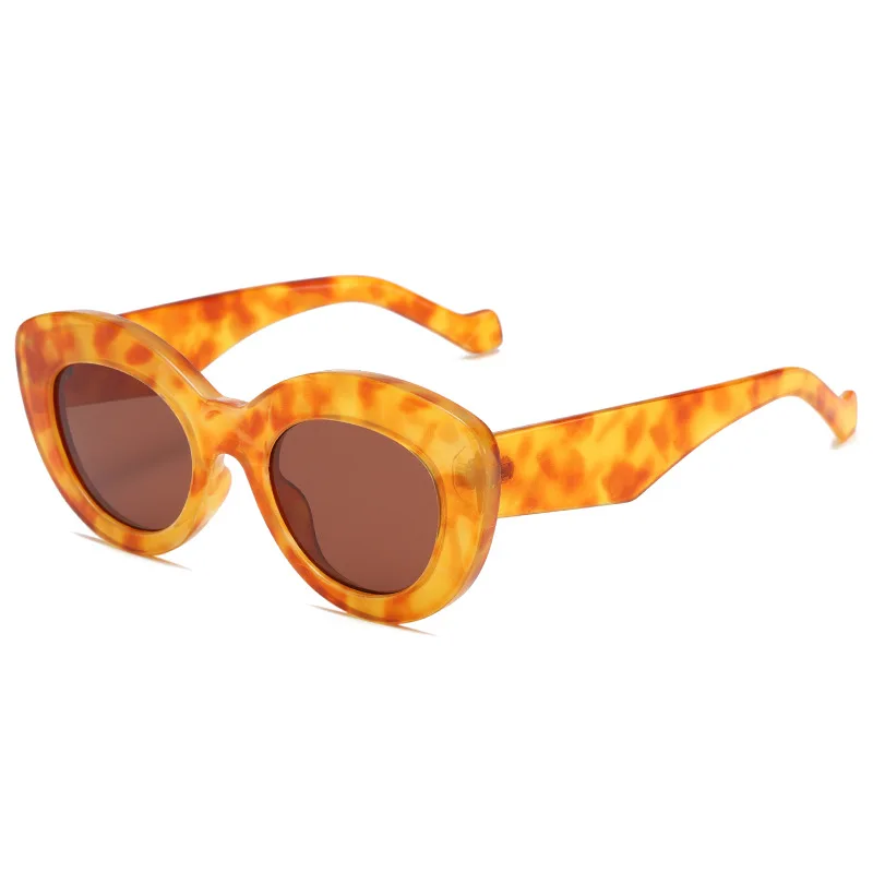 עין חתול Hawksbill ההגירה אופנה גברים ונשים Y2K רטרו, משקפי שמש משקפיים צבע ממתקים מתוק השמש בקיץ צל Gafas דה סול