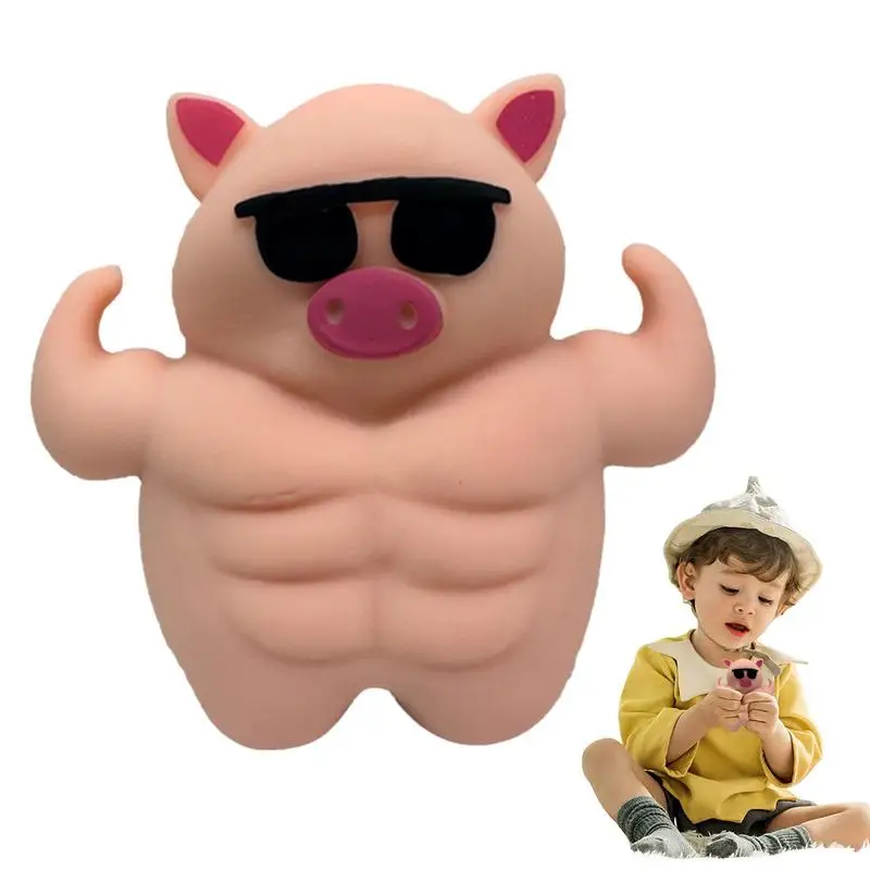 חול מלא חזיר צעצוע למתוח חיה הקלה חזיר חידוש חושי צעצוע מצחיק חול מלא שרירים חזיר חג המולד מתנות לחג