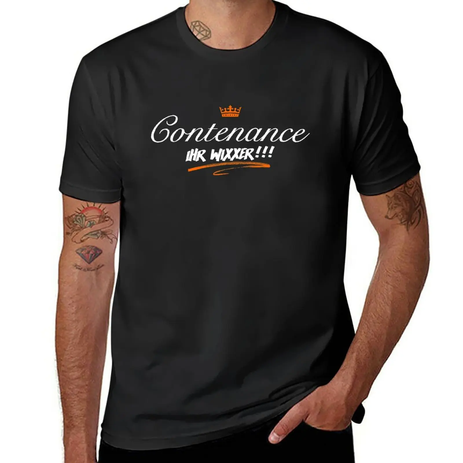חדש Contenance, Ihr Wixxer !!! חולצה מהדורה חדשה חולצה קצרה חולצה mens גרפי חולצות pack