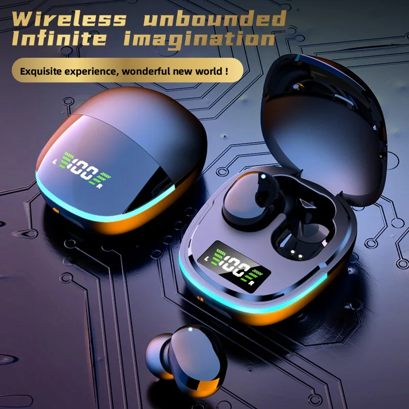 מקורי G9S אלחוטית Bluetooth אוזניות ספורט תצוגת LED אוזניות הפחתת רעש Fone Bluetooth אוזניות אוזניות אלחוטיות