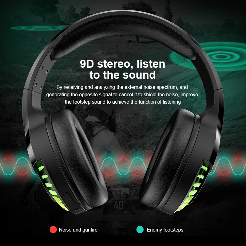 אוזניות מתקפלים רעש מבטל עמיד למים סטריאו Tws אוזניות משחק אוזניות ללא דיחוי אוזניות אלחוטיות