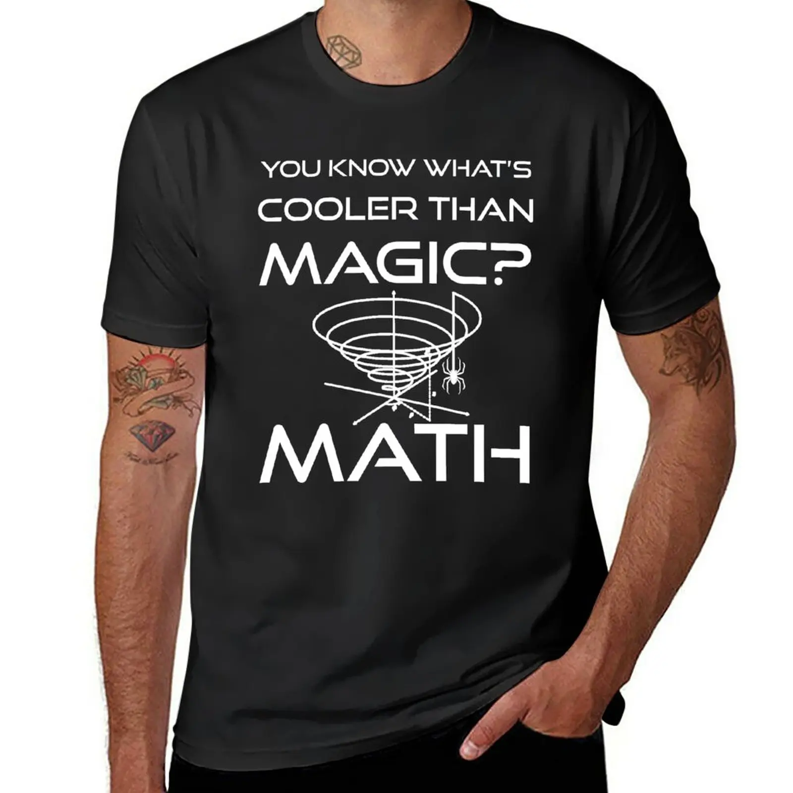 חדש מצחיק אתה יודע מה יותר מגניב קסם? מתמטיקה Archimedean ספירלת קומיקס גיבור מתנה חולצה