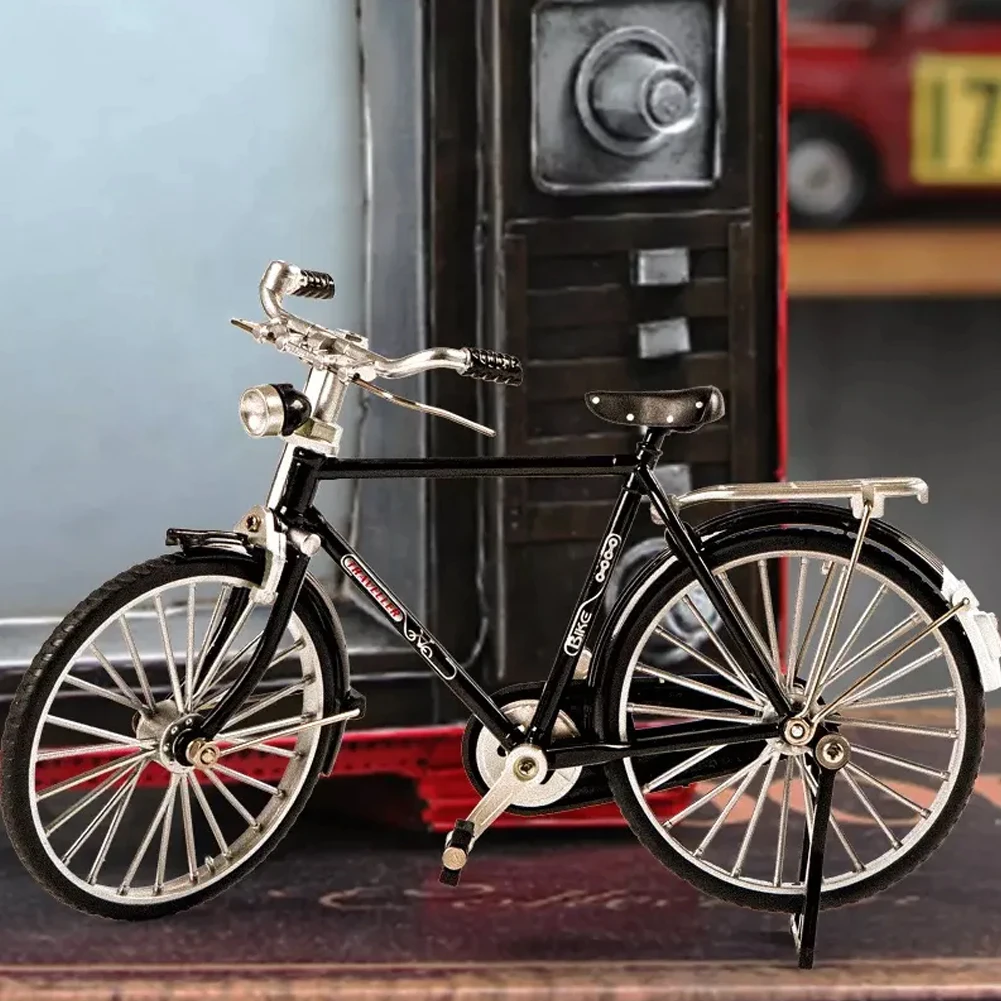 אופני רטרו דגם קישוט וינטאג דקורטיביים למות יצוק דגם צעצוע יום הולדת מתנת החג
