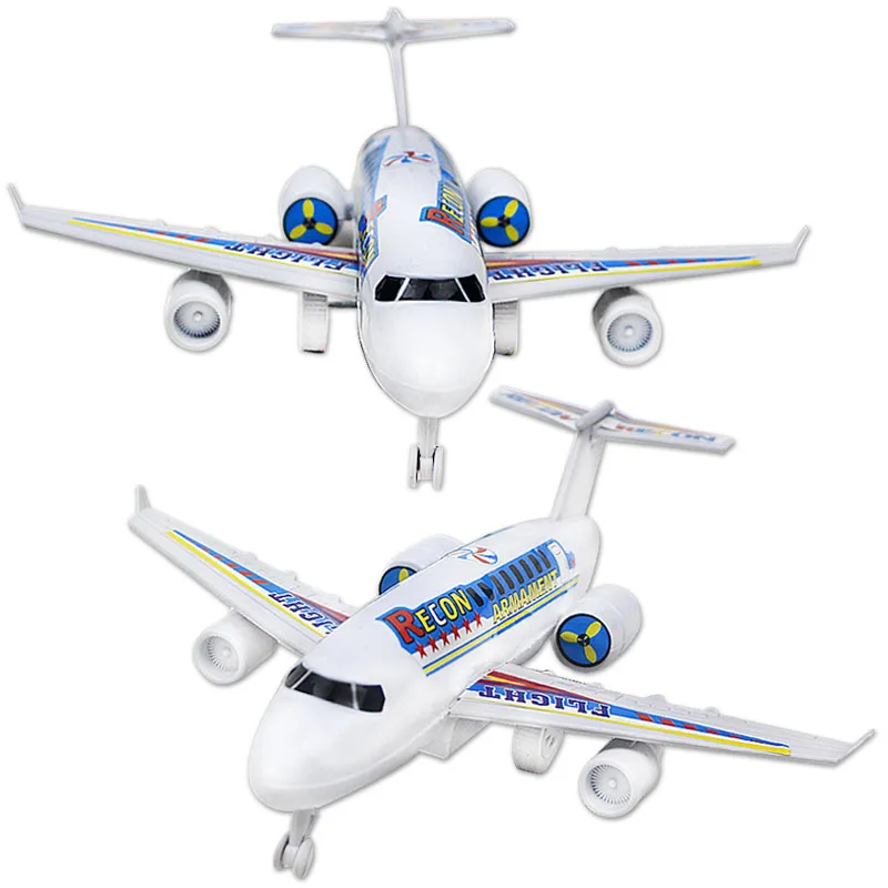 ילדים סימולציה של מטוסים צעצועים גדולים חוט משיכה מטוסים מודל תעופה מטוס בנים מתנת יום הולדת צעצוע של ילדים, פאזל צעצועים