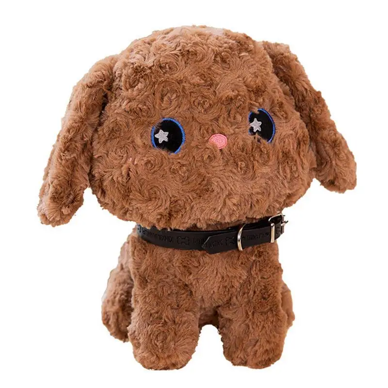 Teddys הכלב, פרווה של חיות חמוד עומד כלב בובה 25cm כרית צעצוע מתנות נוח צעצועים קטיפה מקסימה חיה בובות מתנפחות