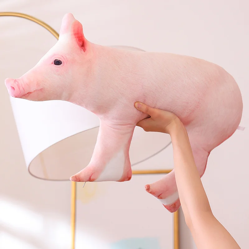 50/55cm צעצועים קטיפה מצוירת חזיר בצורת בובה לזרוק את הכרית ממולא סימולציה חזיר צעצועים עבור ילדים מבוגרים חמוד אלגנטי, מתנת יום הולדת