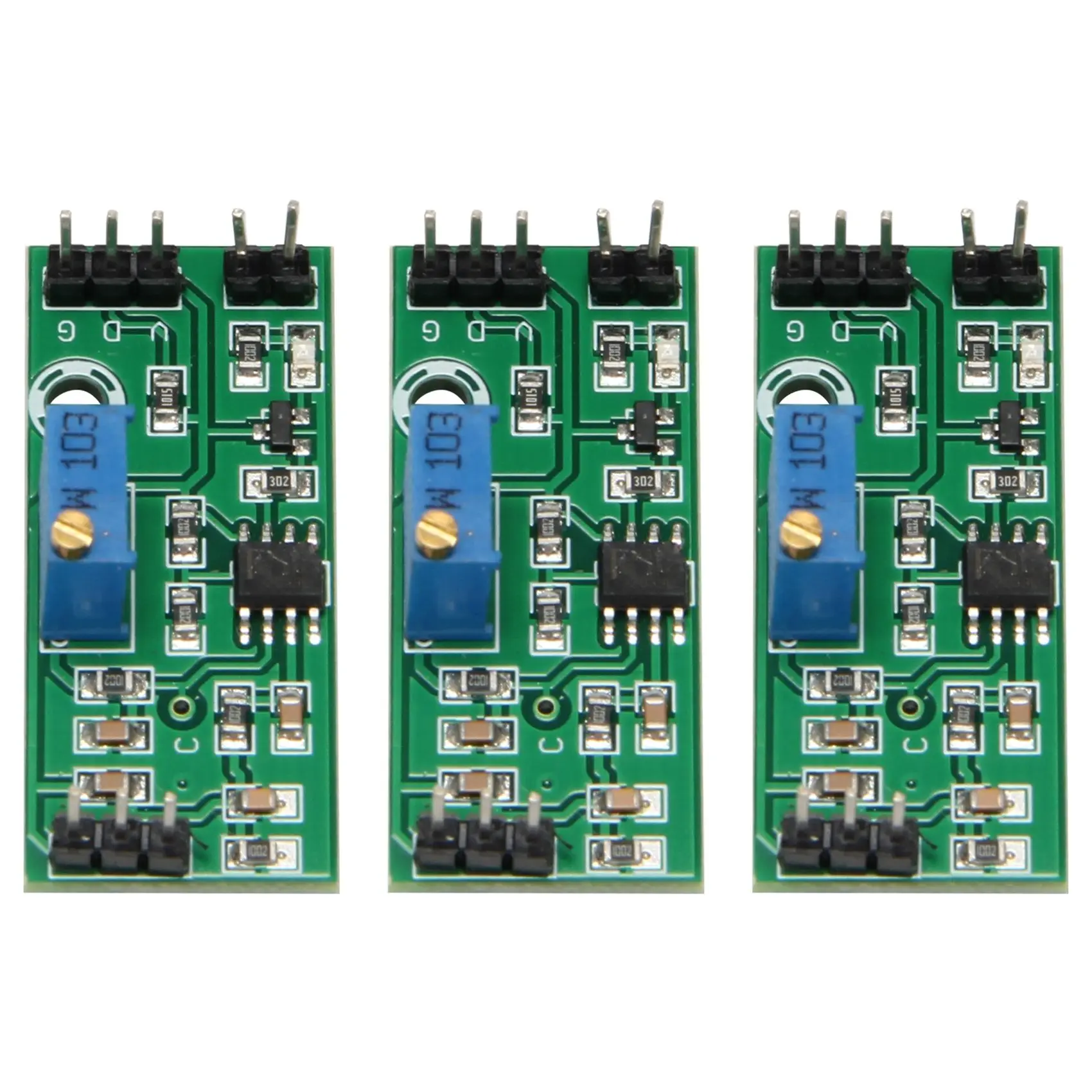 3Pcs LM393 3.5-24V השוואה עם מודול LED מחוון רמה גבוהה פלט אנלוגי השוואה שליטה