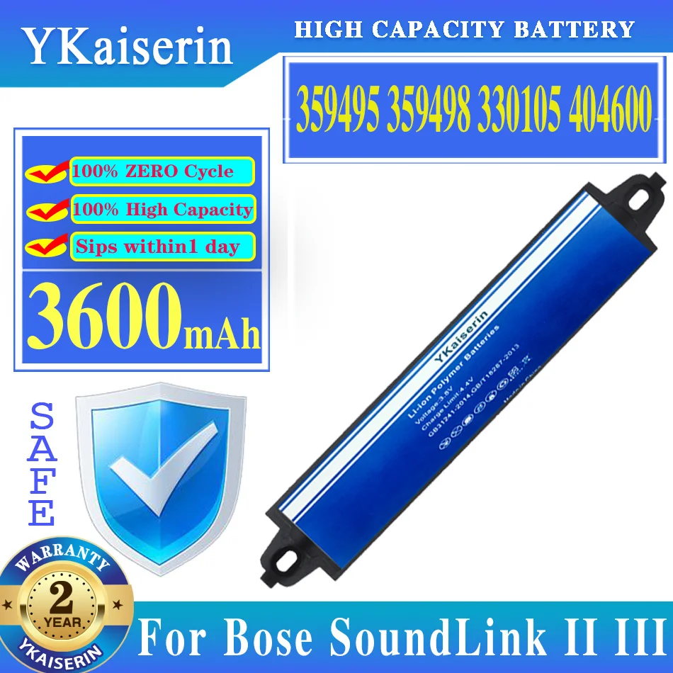 YKaiserin סוללה 3600mAh על Bose SoundLink Bluetooth רמקול נייד II SoundLink III Bateria