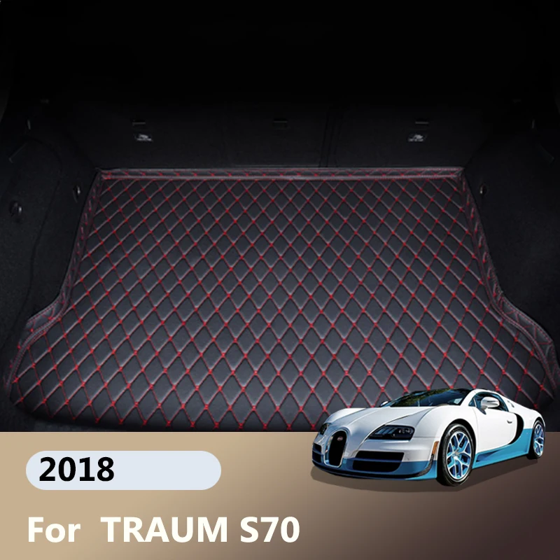 עבור סבב ה S70 2018 5 מושבים גבוהה סטיילינג קצה אחורי לרכב המטען שטיח עור אנטי מלוכלך יחיד הגנה שטיח כיסוי כרית