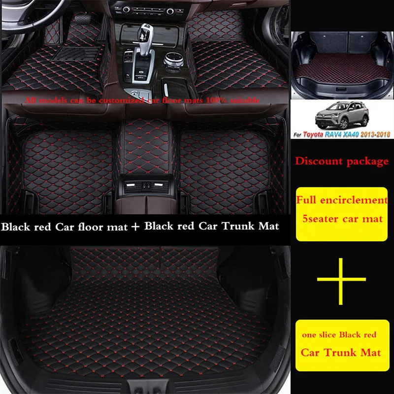 מכונית אישית שטיח הרצפה עבור סיטרואן C6 2017-2022 שנה פרטים בפנים אביזרי רכב שטיח תא המטען מחצלות