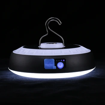 2400LM LED קמפינג מנורת USB טעינה סולארית 3600mAh חיצונית מנורת LED שלט רחוק עמיד למים עבור טיולים דיג תאורה