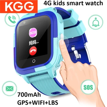 4G ילדים שעון חכם עם שיחת וידאו Wifi GPS מיקום ROM 4GB קיבולת IP67 עמיד למים ילדים Smartwatch SOS Antil איבד 700mah