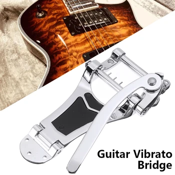 6 מחרוזת גיטרה גשר הטרפז Tailpiece מתכת קווי מסגרת גיטרה חשמלית החלפת כלי נגינה על גיטרות הג ' אז