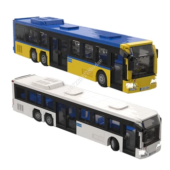 706PCS MOC מהירות האלופות L-סוג האוטובוס בעיר דגם אבני הבניין טכנולוגיה לבנים DIY יצירתיים הרכבה, צעצועים לילדים מתנות חג