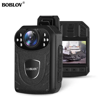 Boblov KJ21 גוף שחוקים מצלמה HD 1296P DVR וידאו מצלמת אבטחה ראיית לילה IR לביש מיני מצלמות המשטרה המצלמה