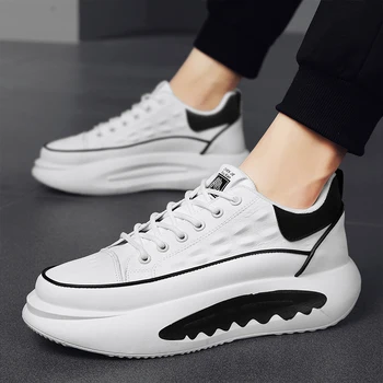 Damyuan גברים נעליים אופנתי מזדמן נעלי שחור לבן רץ כושר נעליים נוחות חיצונית ספורט זכר Tenis Masculino