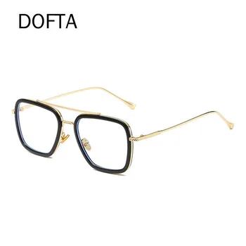 DOFTA סגסוגת מסגרת משקפיים גברים מרובע קוצר ראייה מרשם משקפיים מסגרות מלא אופטיות למשקפי עבור זכר 5352