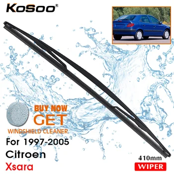 KOSOO אוטומטי אחורי הרכב מגב עבור סיטרואן Xsara,410mm 1997-2005 חלון אחורי השמשה להבים היד,סגנון רכב אביזרים