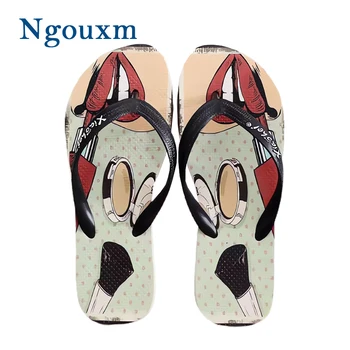 Ngouxm נשים כפכפים בקיץ PVC נעלי חוף נעלי אופנה