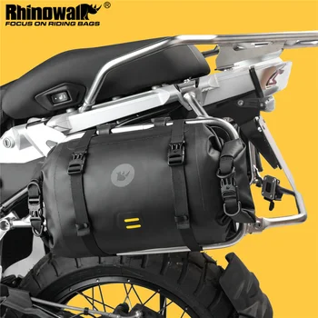 Rhinowalk אופנוע הזנב תיק עמיד למים מנוע המושב האחורי בצד חבילה משולבת 8L-24L רכיבה שקית אחסון מטען נסיעות
