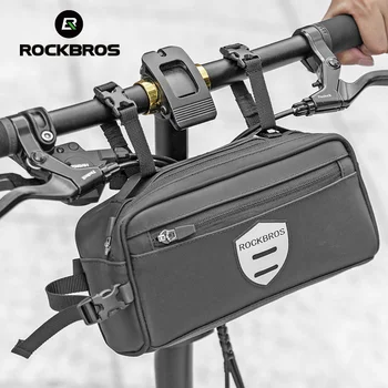 ROCKBROS הרשמי הכידון תיק התיקים אטים לגשם מסגרת Pannier תיק עמיד למים קטנוע רכיבה על אופניים נייד כתף Accessorie