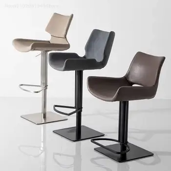 Swivel עיצוב סקנדינבי מינימליסטי גבוה המשרד הספר בר כיסא אוכל מתכוונן כיסא המחשב רך Chaisse ריהוט בר XY50BC