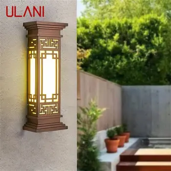 ULANI חיצוני LED בסגנון סיני מנורות קיר מנורה עמיד למים הביתה מרפסת קלאסית