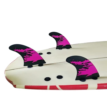 UPSURF FCS פין בגודל M Tri סט סנפירים לדגים,Shortboard,Funboard Quilhas לגלוש פיברגלס 3 סנפירים להגדיר גלישה אביזרים