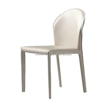 אוכף כיסא בבית פנאי בחזרה בכיסא נורדי אור יוקרה אוכף עור האוכל הכיסא מעצב מסעדה מלון כיסא איפור