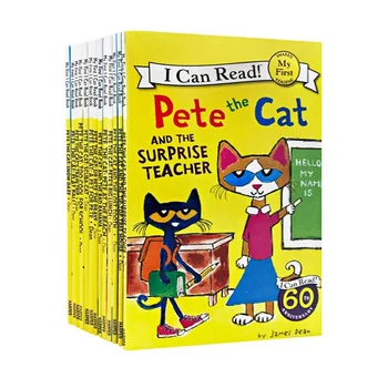אני יכול לקרוא פיט החתול ספרי תמונות הילד סט ספר התינוק לפני השינה ספר 19 ספרים/סט ילדים התינוק הסיפור המפורסם אנגלית אגדות