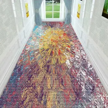 בוהו בסגנון מטבח, הול השטיח הפרסי פרח תבנית השינה ליד המיטה שטיח נגד החלקה רב רץ במסדרון השטיח סופג מים