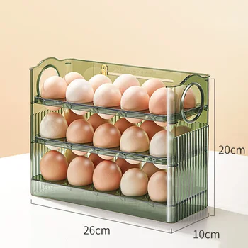 ביצה מתלה מחזיק קופסא לאחסון מכולות ארגונית מקרר מפיץ מטבח ארגונית כלים