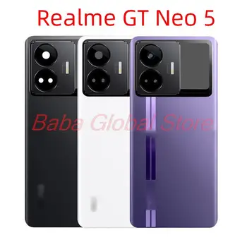 המקורי על Realme GT ניאו 5 הגב האחורי מכסה הסוללה דיור אחורי מקרה הטלפון עם מכסה עדשת המצלמה דבק מדבקה
