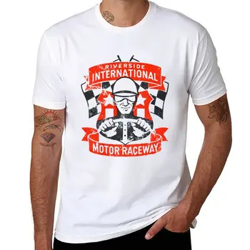 חדש ריברסייד בקליפורניה Raceway חולצה ייבוש מהיר חולצת טריקו חולצת זיעה חולצה חולצות לגברים כותנה