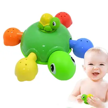 חמוד ירוק צבי שעון בייבי צעצועי אמבטיה בריכת שחייה צעצועים מים לרחצה בקיץ שירותים צעצועים לילדים, מתנת יום הולדת