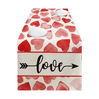 יום אהבה לב אהבה שולחן שטיח מתוק לב יום האהבה קישוטים חווה יום הנישואין חג האוכל.