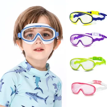 ילדים גדולים מסגרת מקצועית swin משקפי עבור בנים בנות עמיד למים אנטי ערפל צלילה לילדים משקפי שחייה
