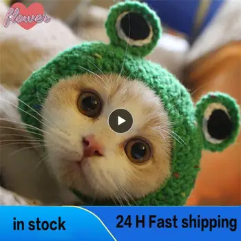 כיף צילום כיסוי אלסטי בחורף סרוג בעבודת יד כובע Cosplay אביזרים חתול כובע חתול אביזרים חמים כובע סרוג חדש