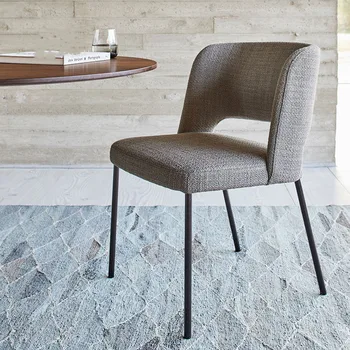 כסא משענת הגב מבטא כסאות אוכל מרגיע קפה העזר ארגונומי כסאות אוכל מודרניים Silla Comedor רהיטים YX50DC