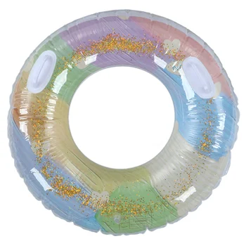 לשחות הטבעת לצוף נצנצים ציור שמן תבנית הילדים לשחות טבעת מעובה PVC יעיל למנוע דליפה להתמודד עם בריכה