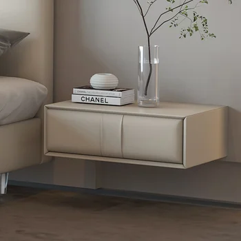 מודרני השולחן שליד המיטה נורדי מלבן חדר שינה עץ מלא גבוה צף השידה מינימליסטי השירותים שמברה השינה ארונות