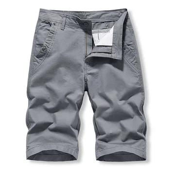 מזדמנים מכנסיים קצרים בקיץ גברים 2003 קלאסית פשוטה כל-התאמת צבע מוצק כותנה שש נקודות סרבל ספורט מכנסיים זכר בגדי מעצבים