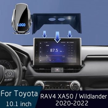 מחזיק רכב טלפון נייד מטען אלחוטי עבור טויוטה RAV4 XA50 Wildlander 2020-2022 מסך 10.1 אינץ ' טלפון נייד בסיס מעמד
